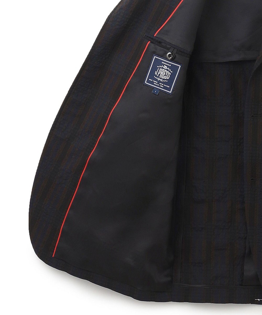 J.PRESS MEN J.PRESSアーカイヴパターン ダークチェックサッカー ジャケット 