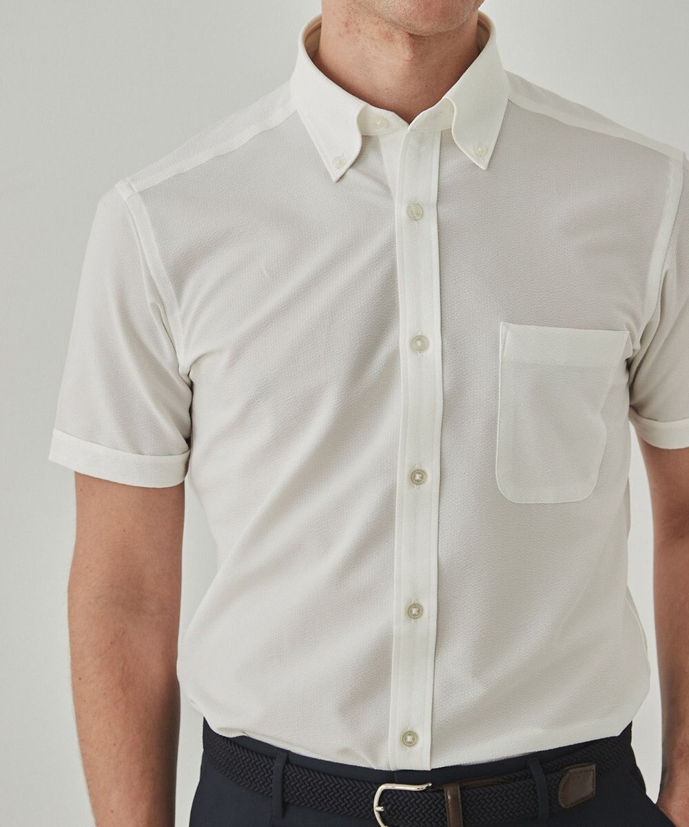 GOTAIRIKU とにかく涼しい/酷暑対応【シワになりにくい/吸水速乾】クールマックスサッカーシャツ 