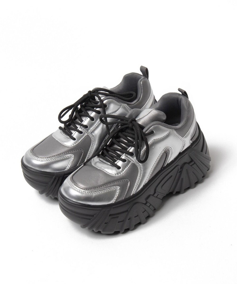 WEGO ボリュームレースアップスニーカー 