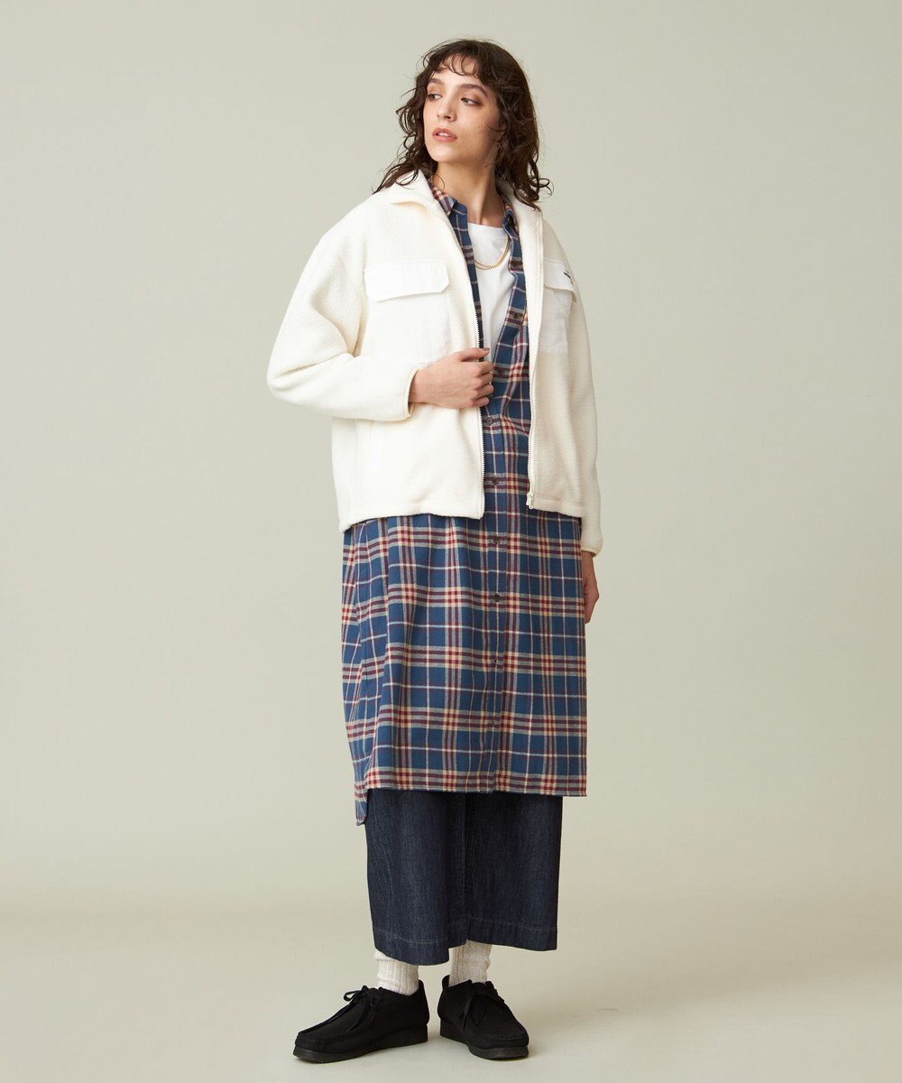 J.PRESS YORK STREET 【WOMEN】フランネル チェックシャツワンピース 