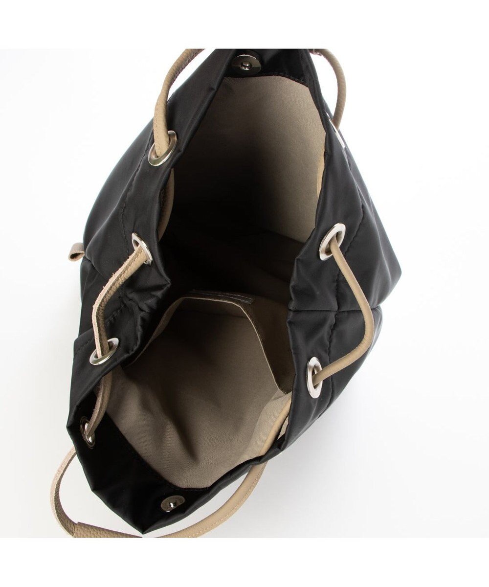 UNBILLION カシュカシュ cachecache / ナイロンツイル牛革付属ハトメショルダー 