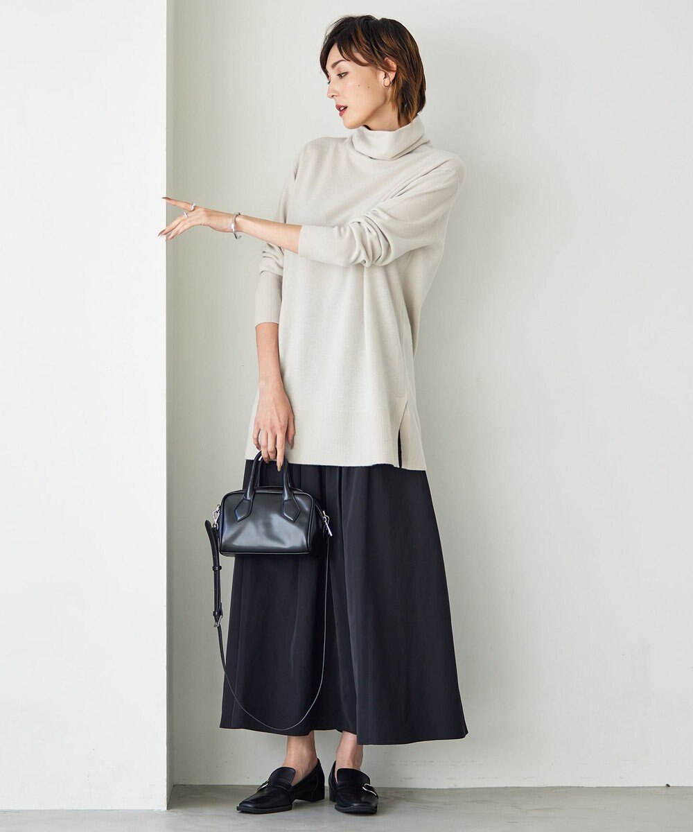 ICB 【洗える】ソフトウールハイゲージ ハイネックプルオーバー 