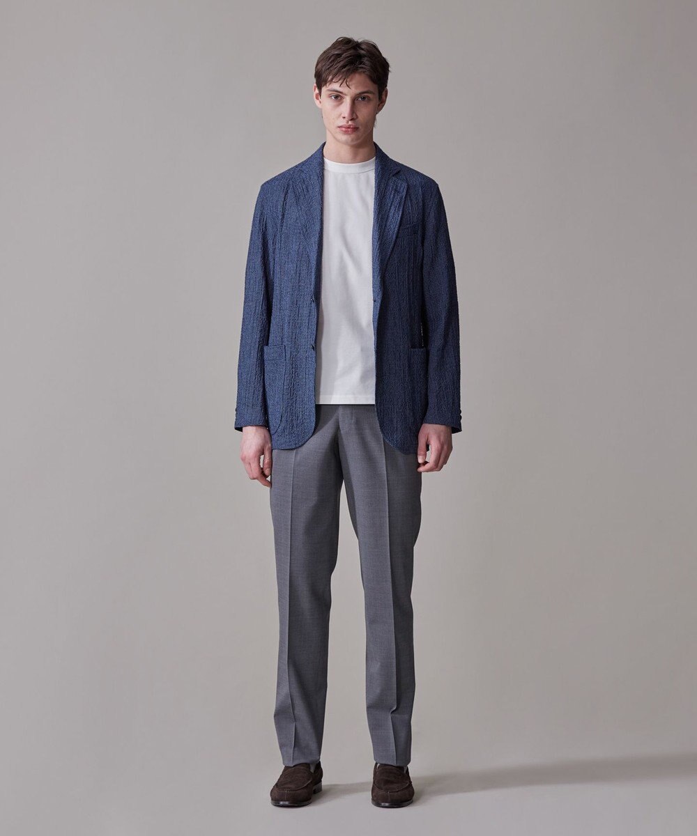 J.PRESS MEN シルクのような光沢感の上品Tシャツ【UVカット / 接触冷感 / 吸水速乾】【J.PRESS PREMIUM JERSEY】ポンチクルーネック Tシャツ 