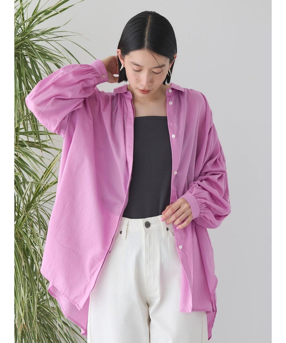 AMERICAN HOLIC カルゼギャザーシャツチュニック 