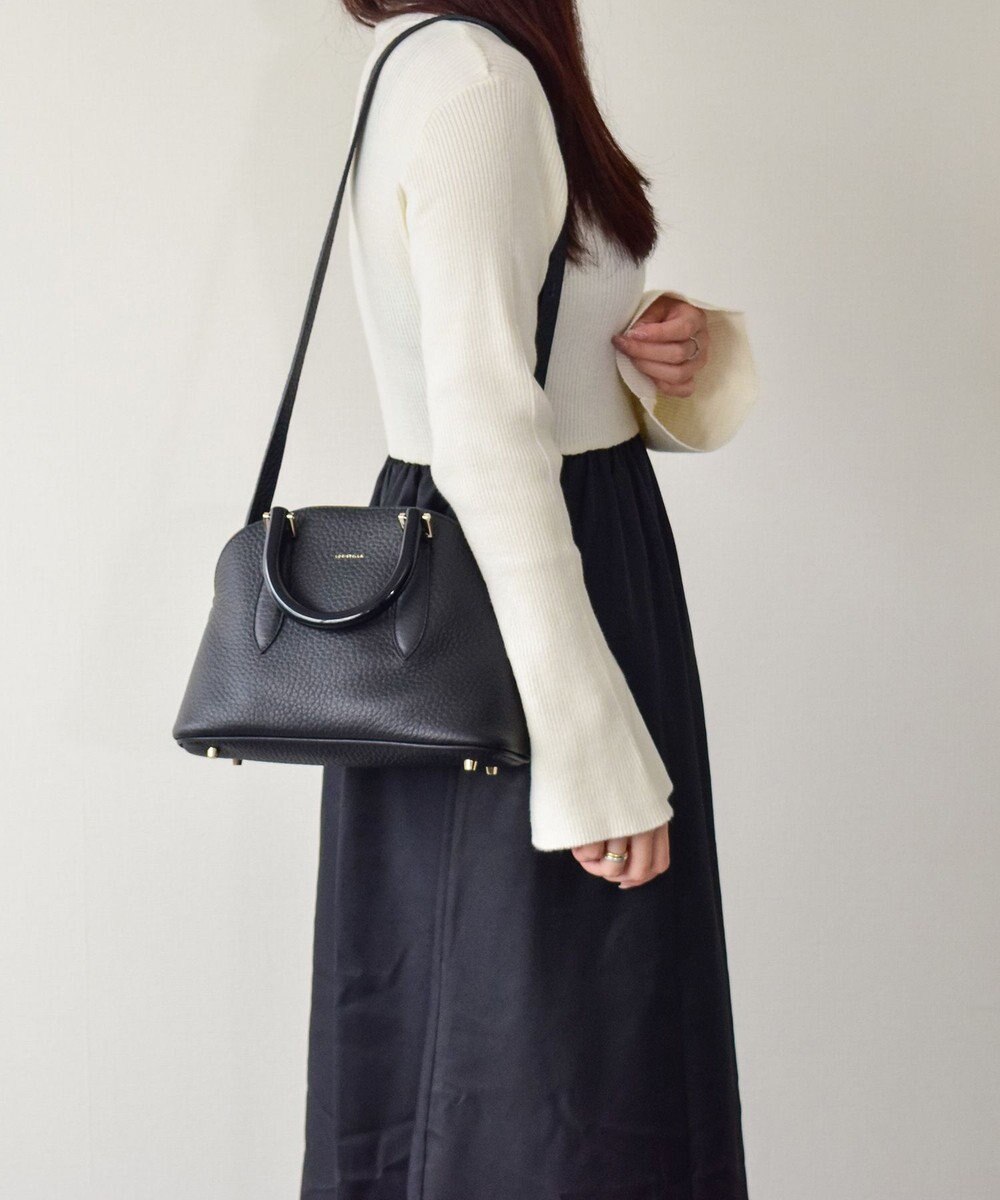 INTER-CHAUSSURES 【LORISTELLA】シュリンクレザーハンドバッグ 