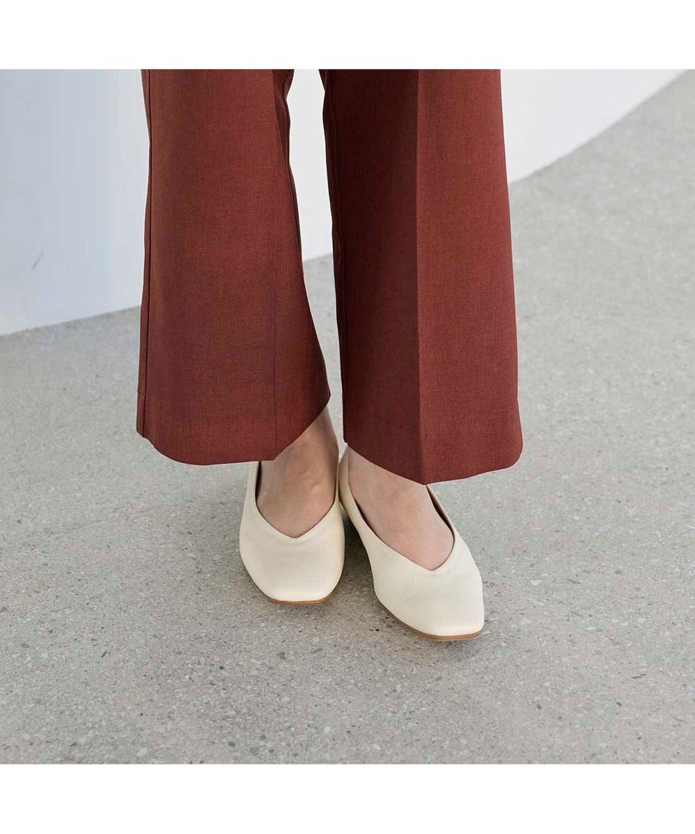 MODE ET JACOMO <MODE ET JACOMO>スクエアトゥフラットパンプス 