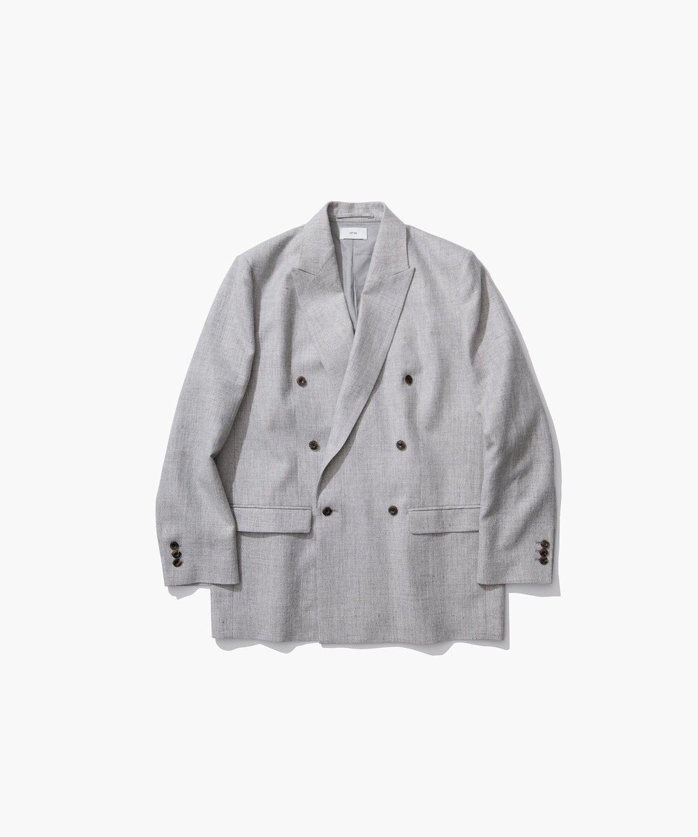 ATON LINEN WOOL TWILL | ダブルジャケット 