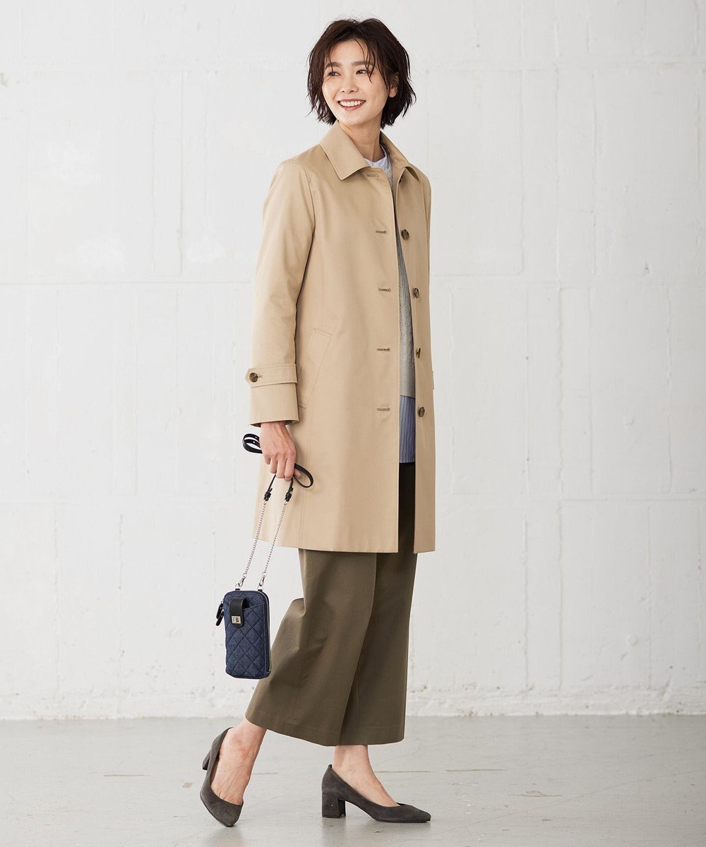 J.PRESS LADIES 【洗える】 ストレッチツイル セミワイド ベイカー パンツ 