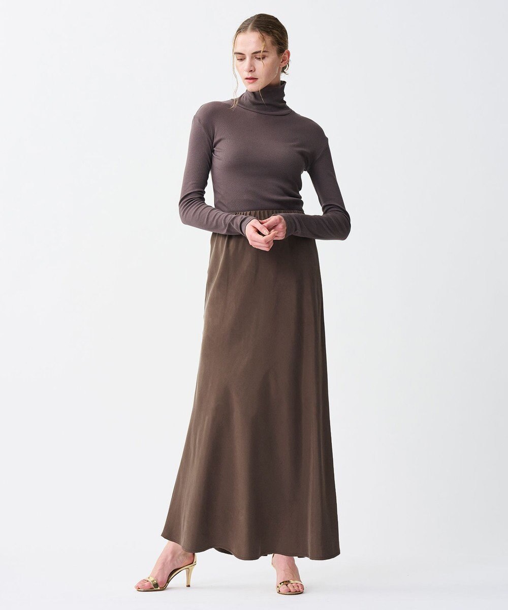 uncrave 【新色追加！】フィブリルシャンブレー フレアスカート 