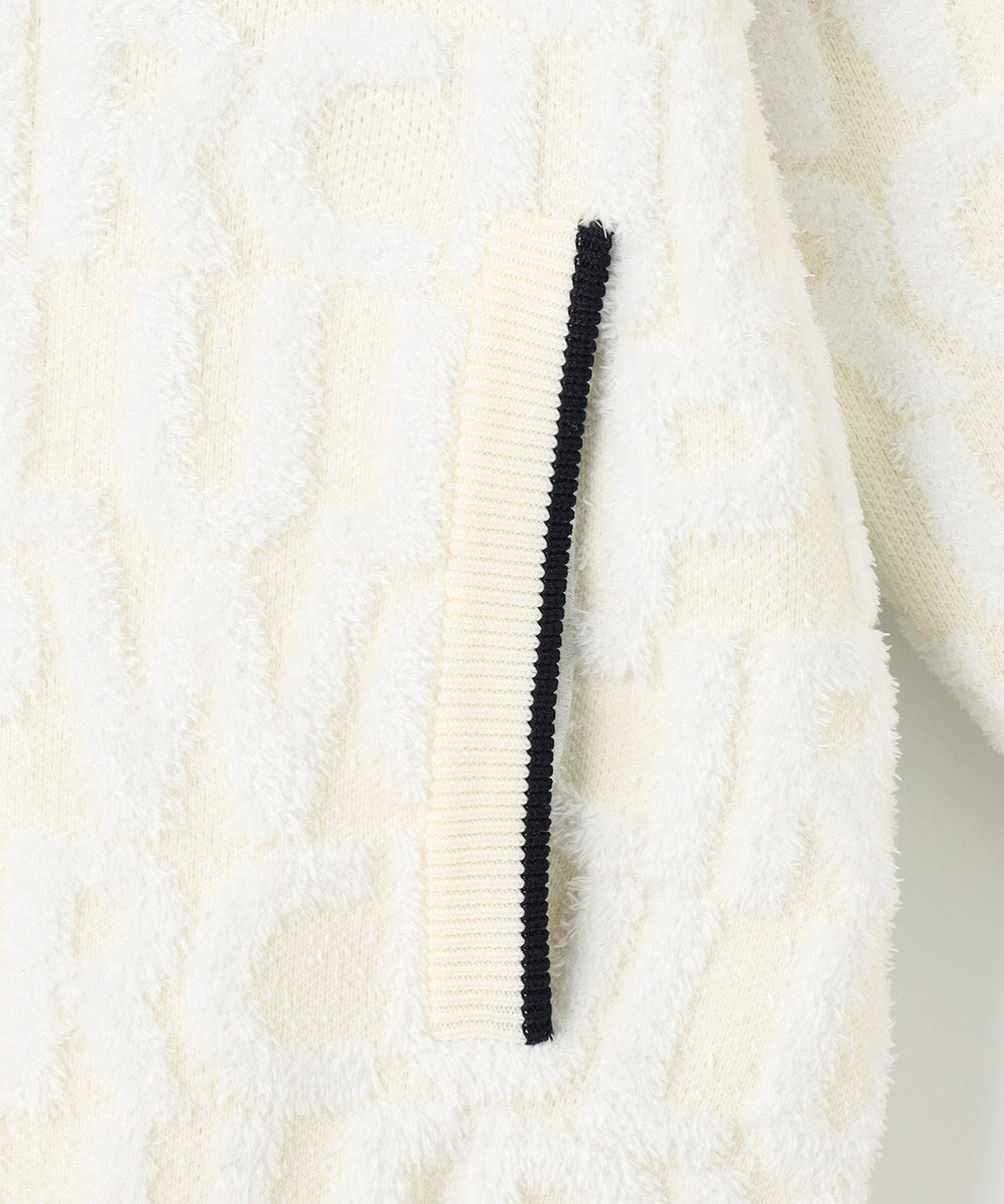 PW CIRCULUS 【WOMEN】【防風/蓄熱】総ロゴ ニット フーデッド ブルゾン 