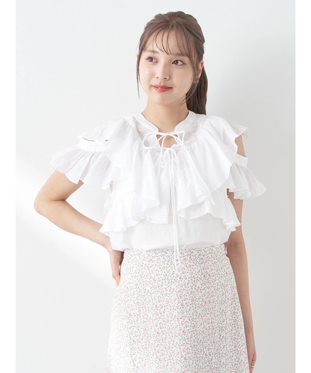 earth music&ecology ２ＷＡＹフリルブラウス 