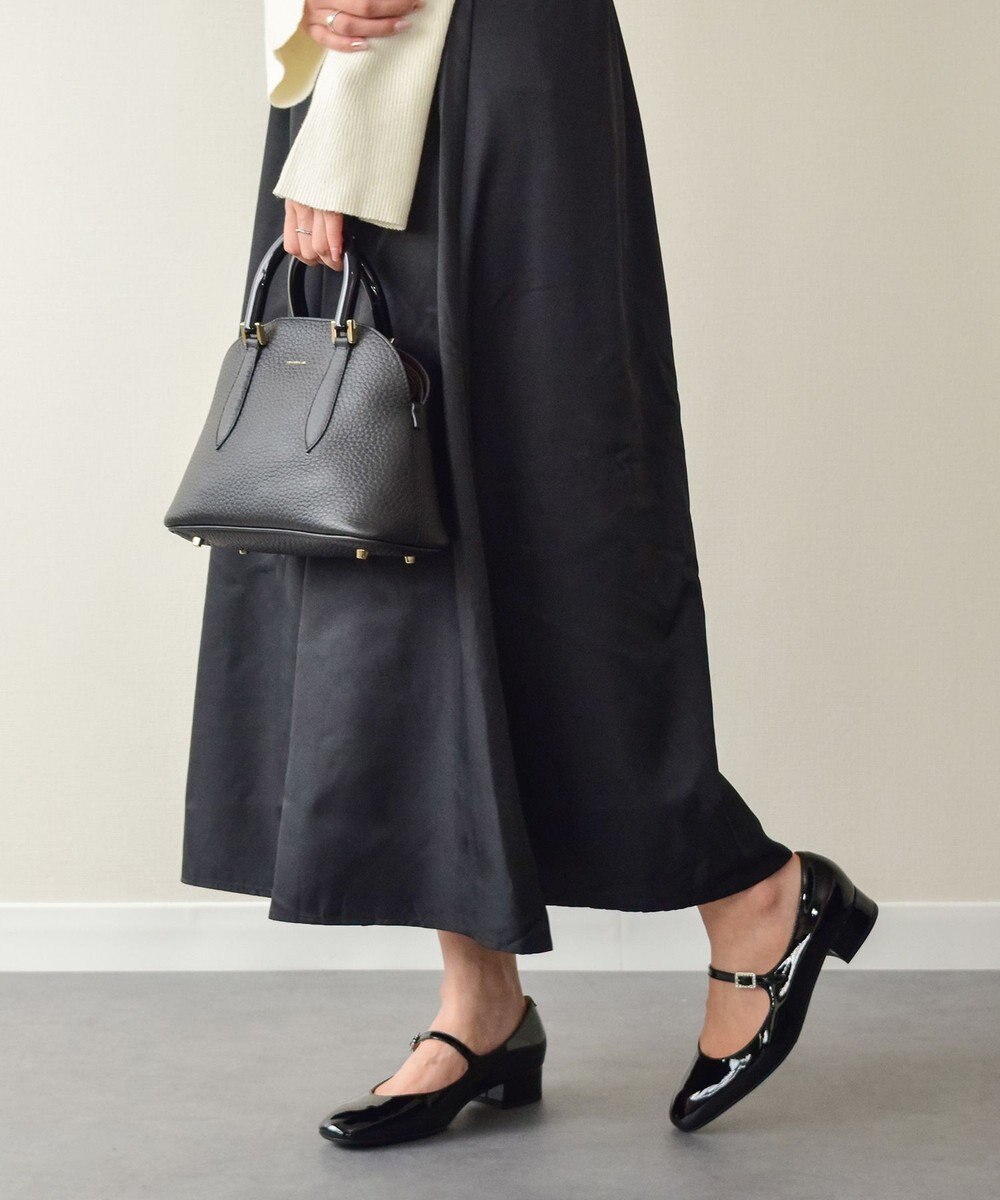 INTER-CHAUSSURES 【LORISTELLA】シュリンクレザーハンドバッグ 