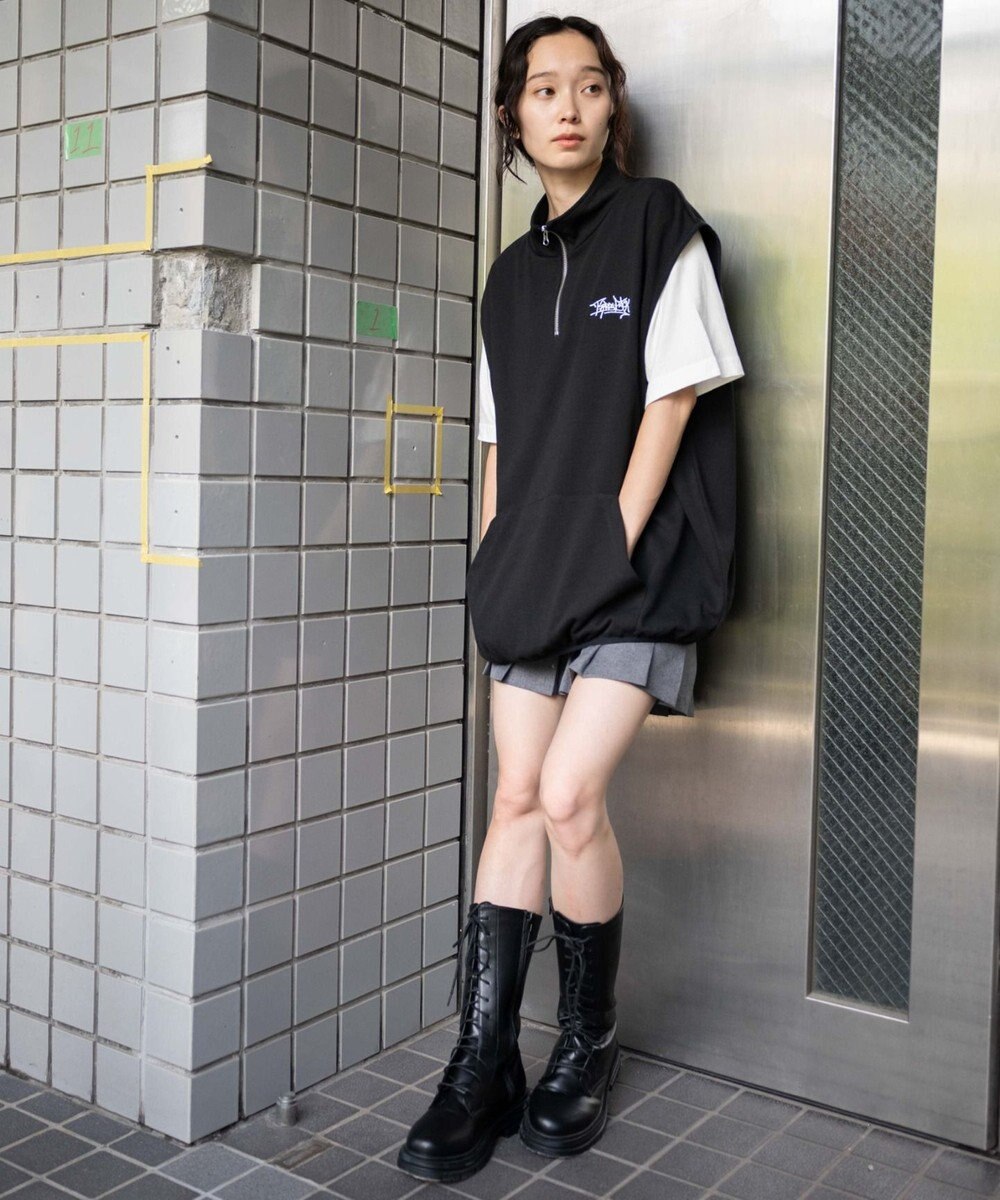 WEGO 【ユニセックス着用ITEM】ノースリハーフジッププルオーバー 