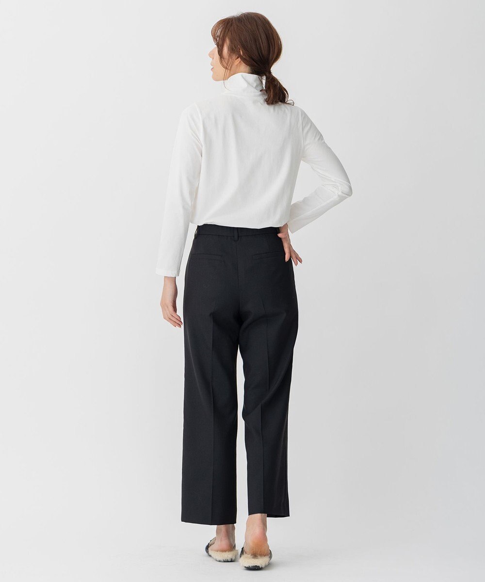 自由区 【セットアップ可】ライトウールトロピカル ストレートパンツ 