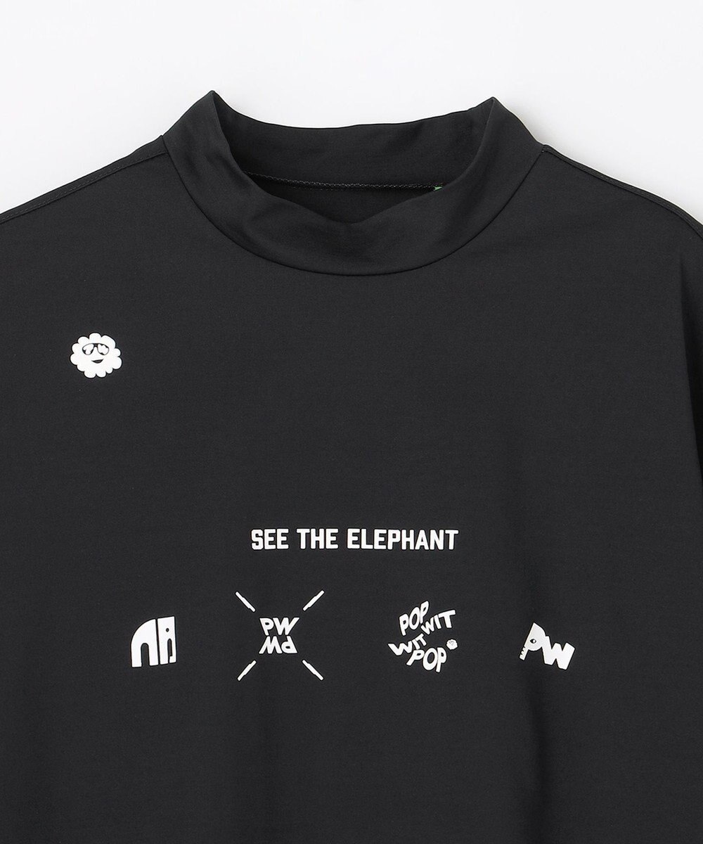 PW CIRCULUS 【WOMEN】アニマルグラフィックモックネック  ゴルフウェア レディース 