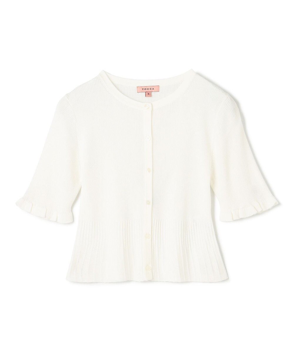 TOCCA HALF SLEEVE AJISAI  半袖カーディガン 