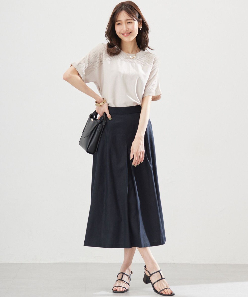 組曲 リネンレーヨン スカート 