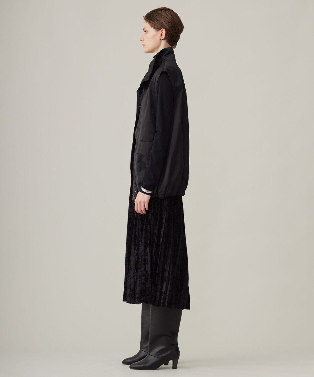 ICB 【洗える】グランウォームソフトサテン ミリタリーベスト 