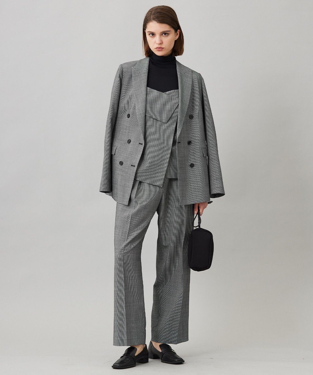 ICB ウール2WAYストレッチ ダブルブレストジャケット 