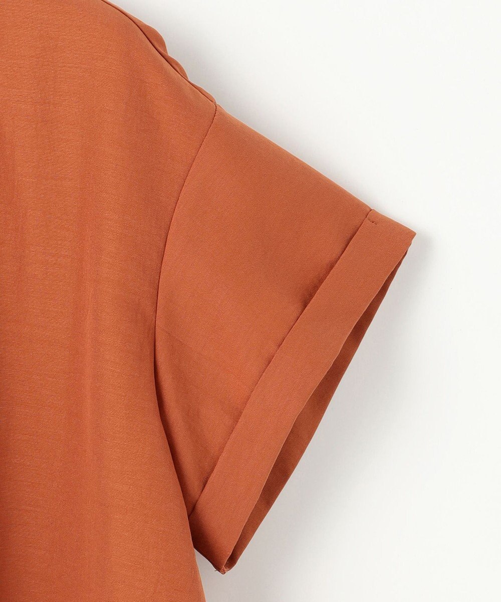 ANY SIS L 【洗える】バンドカラーレイヤード ブラウス 