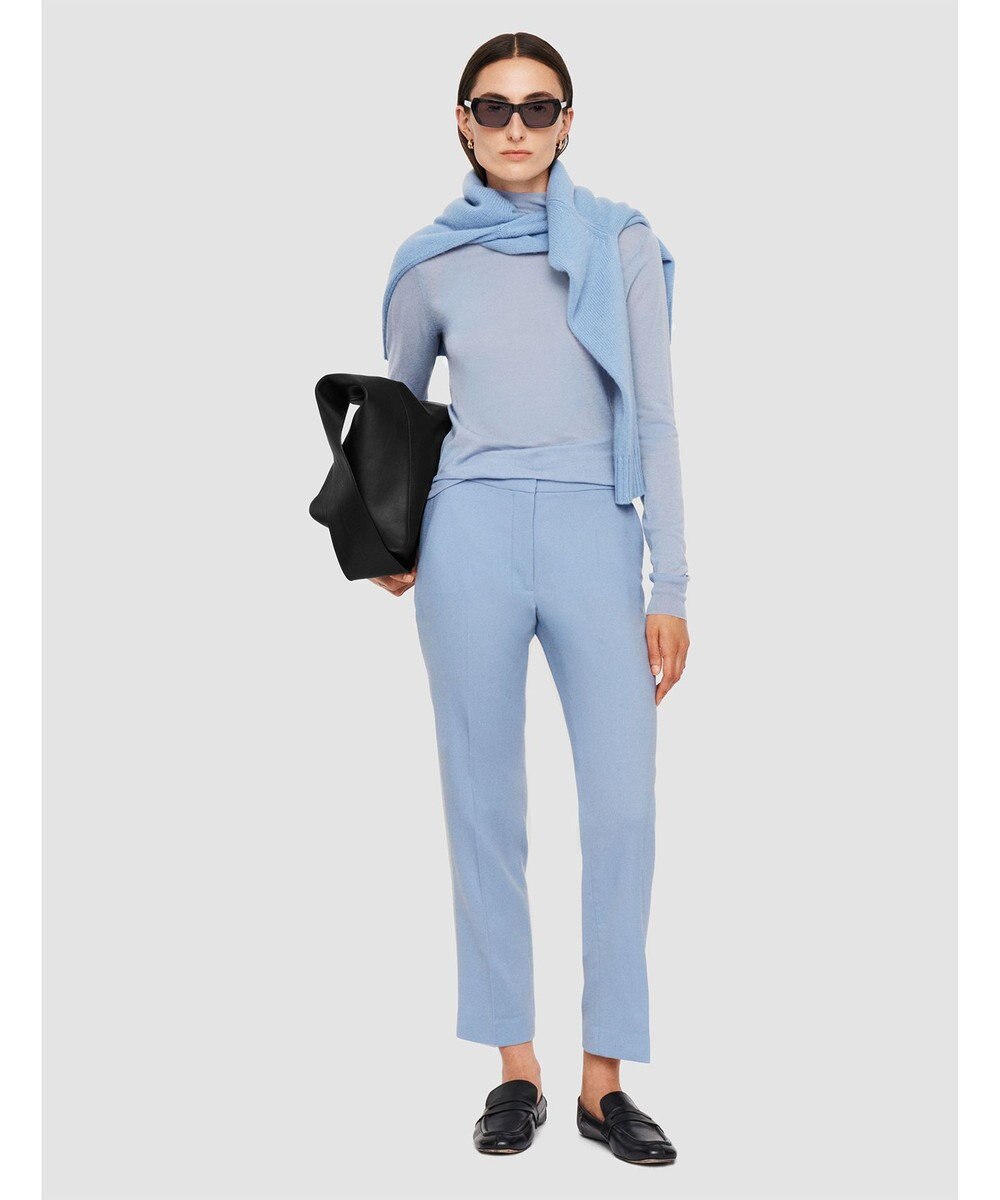 JOSEPH テーラリングクレープ　スリムトラウザーズ 