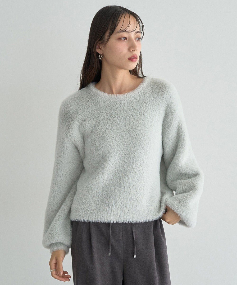 earth music&ecology Ｗフェイスシャギープルオーバー 