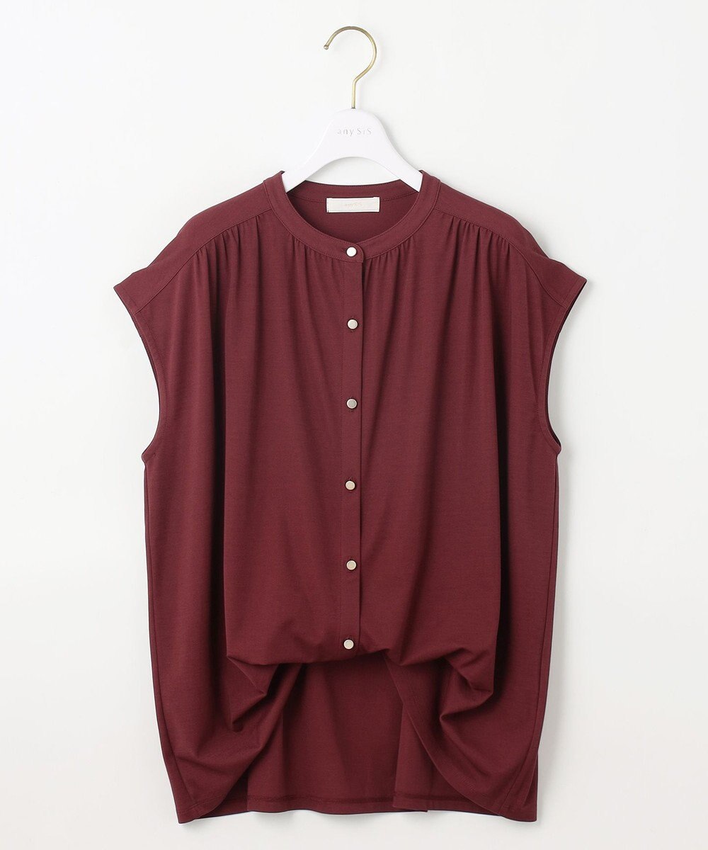 ANY SIS 【接触冷感・UVカット・洗える】ハイストレッチスムース2WAY ブラウス 