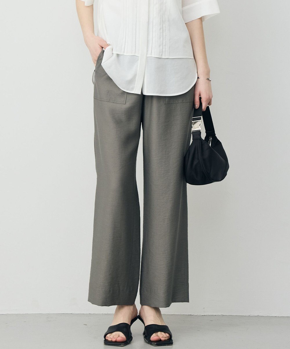 ICB L 【先行予約】ワッシャーツイル ワイドストレートパンツ 