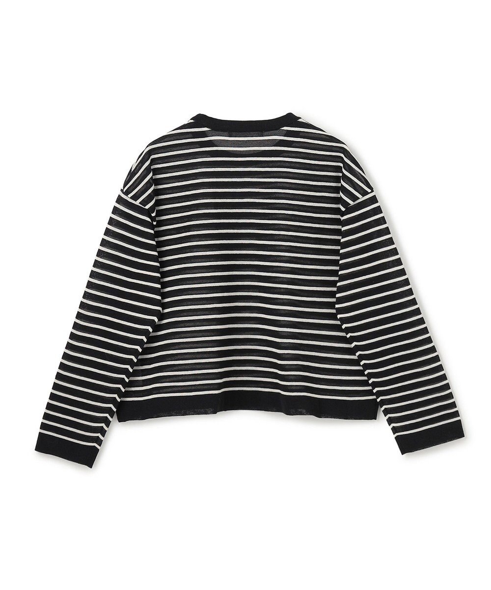 UNFILO シアーフォルムニット ボーダー 