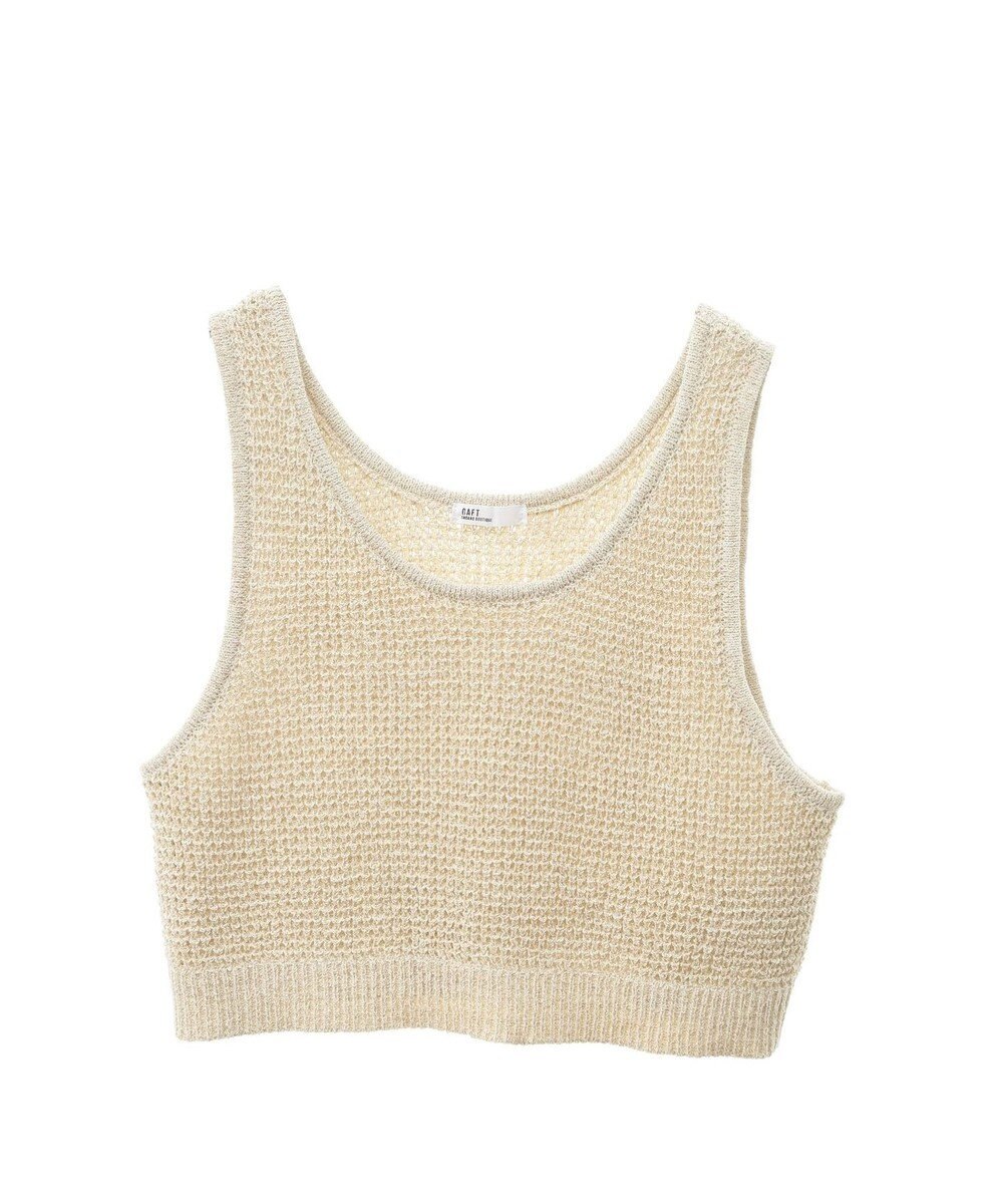 CRAFT STANDARD BOUTIQUE ワッフル編み短丈ニットベスト 