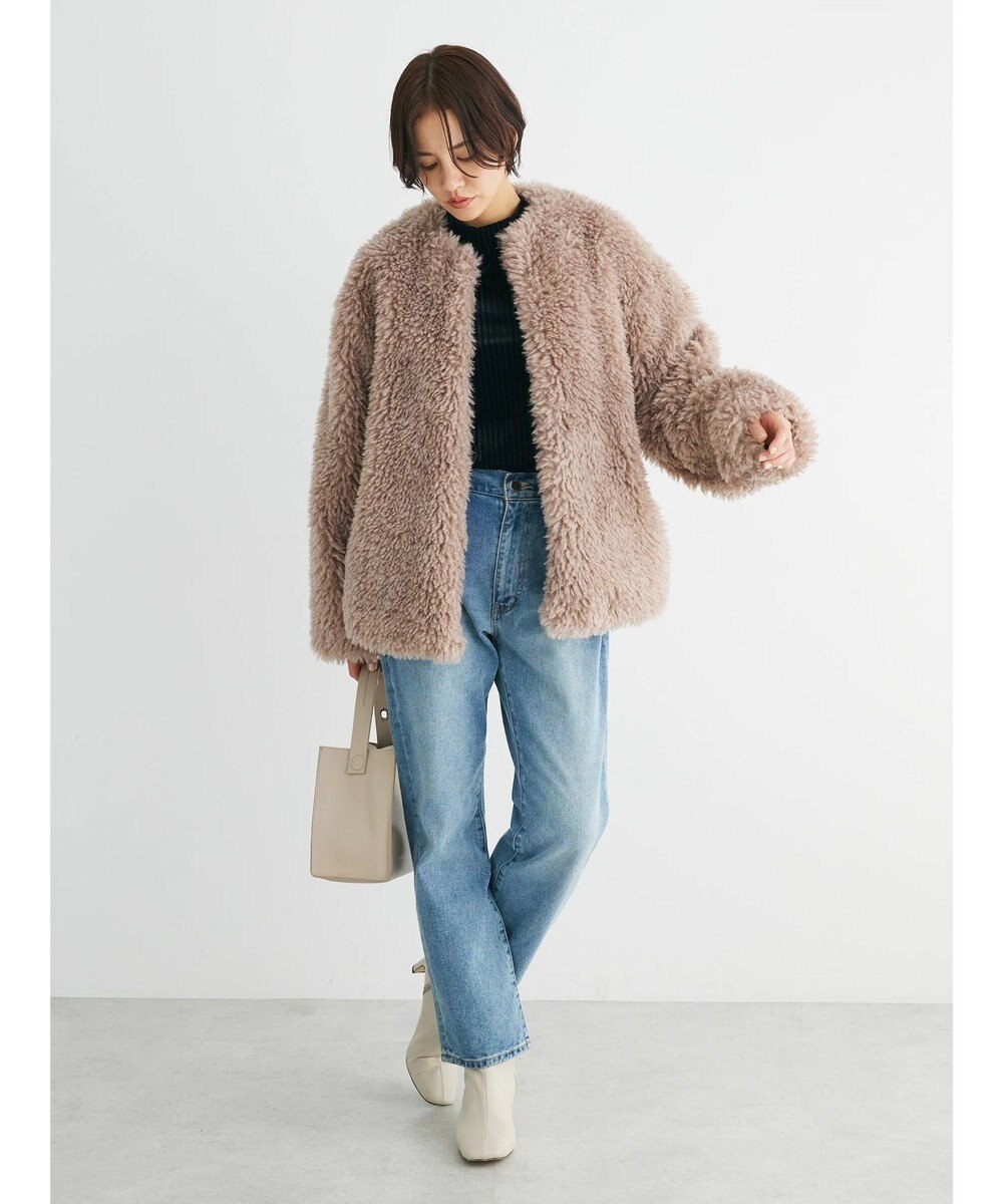 Green Parks ・ＥＬＥＮＣＡＲＥ　ＤＵＥ　シープファーノーカラーコート 