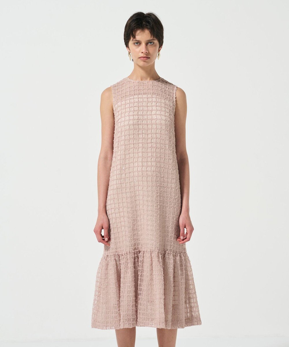 GRACE CONTINENTAL チュールチェックワンピース 