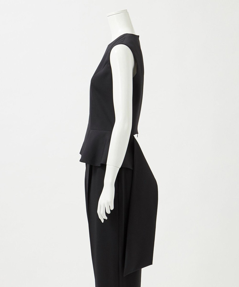 23区 S 【エステータ】ライトダブルクロス バックリボン ペプラムトップス 