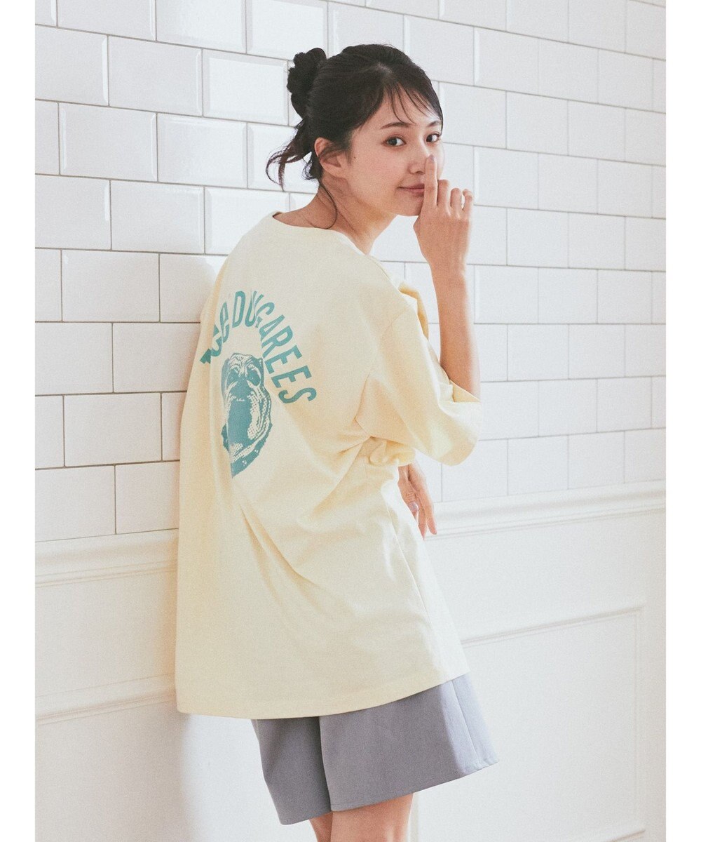 earth music&ecology Ｌｅｅ×ｅ．ｍ．ａ．ｅ　ＢＵＬＬＤＯＧ　ＰＲＩＮＴ　ＴＥＥ 