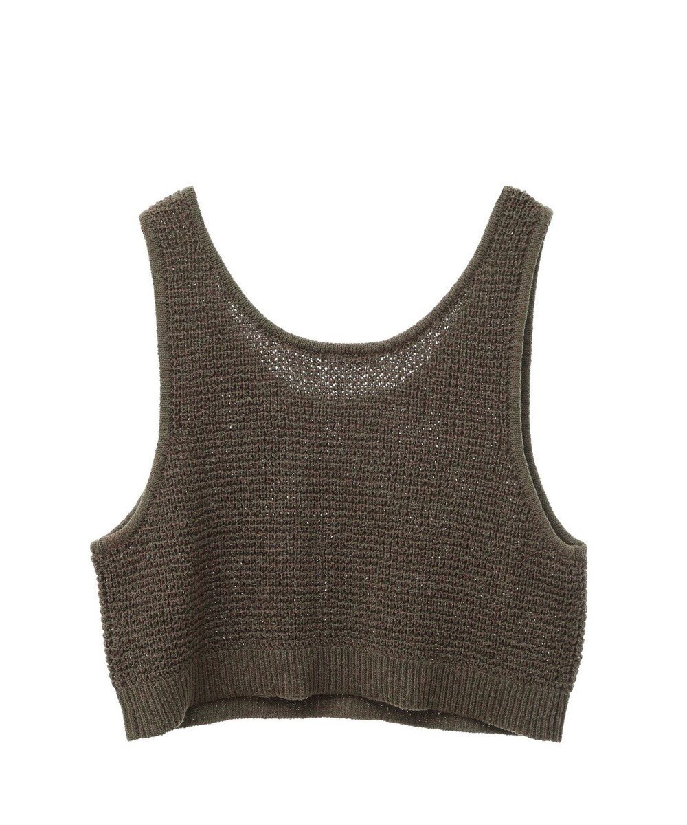 CRAFT STANDARD BOUTIQUE ワッフル編み短丈ニットベスト 