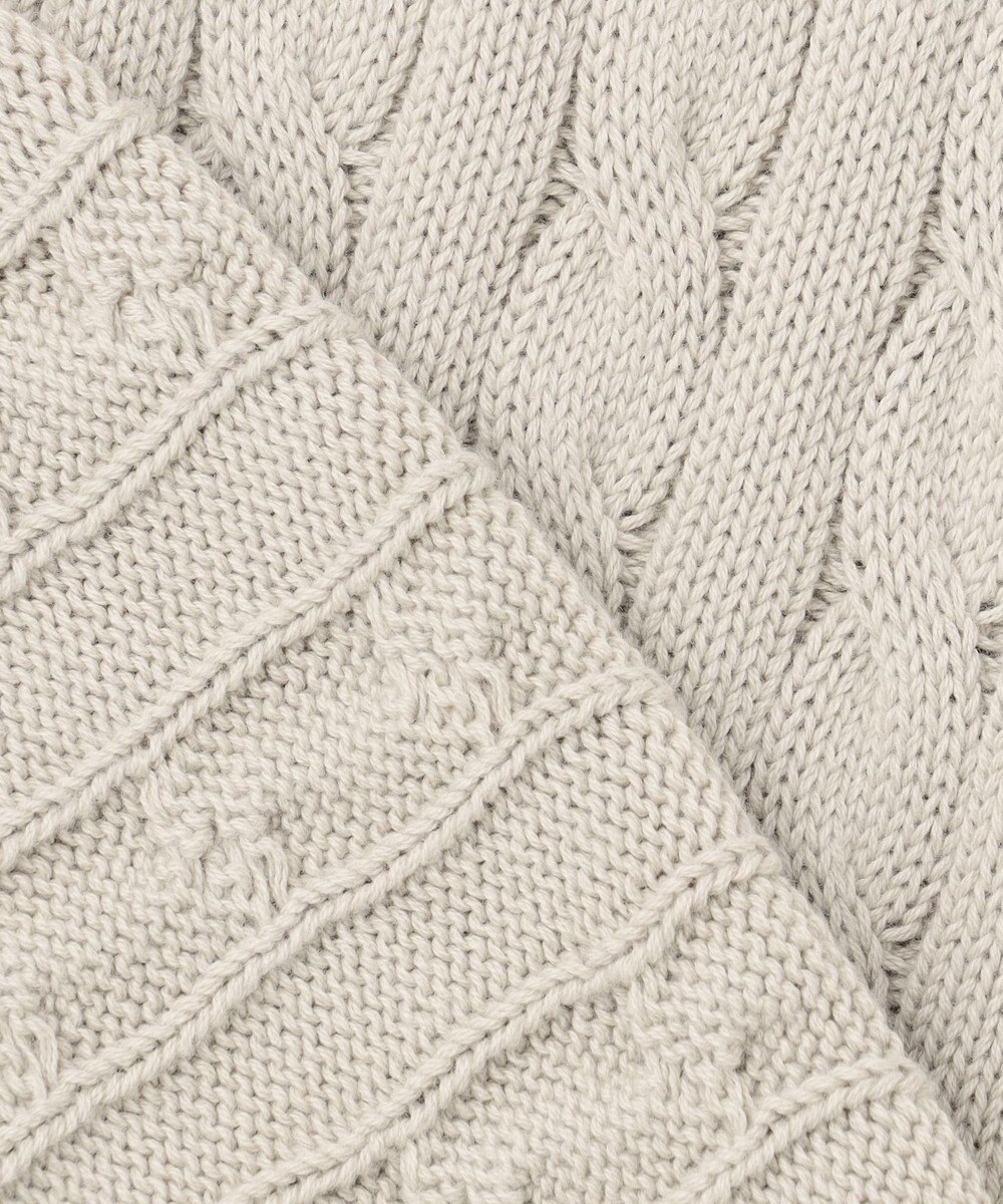 J.PRESS YORK STREET 【UNISEX】コットンケーブルチルデン ニットベスト 