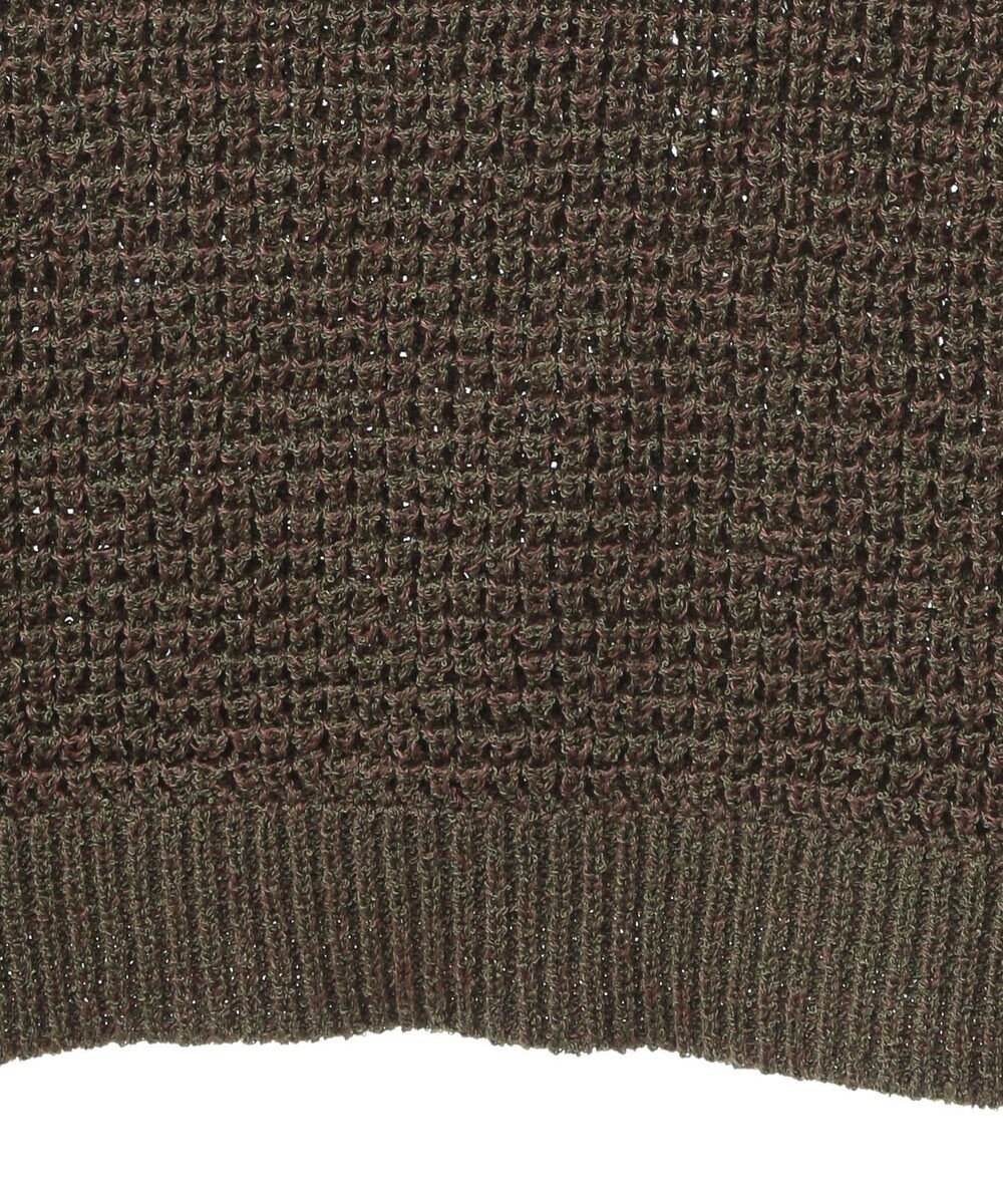 CRAFT STANDARD BOUTIQUE ワッフル編み短丈ニットベスト 