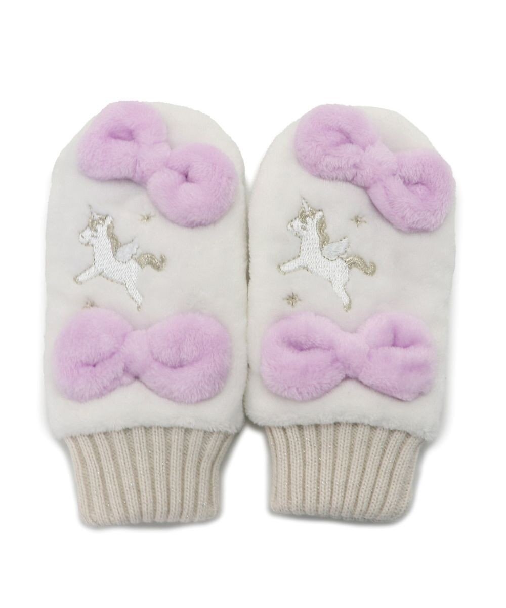 Mother garden マザーガーデン ユニコーン キッズ もこもこ手袋 《ホワイト》 