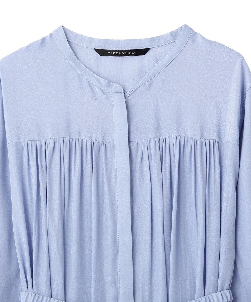 YECCA VECCA ベルト付きギャザーワンピース 