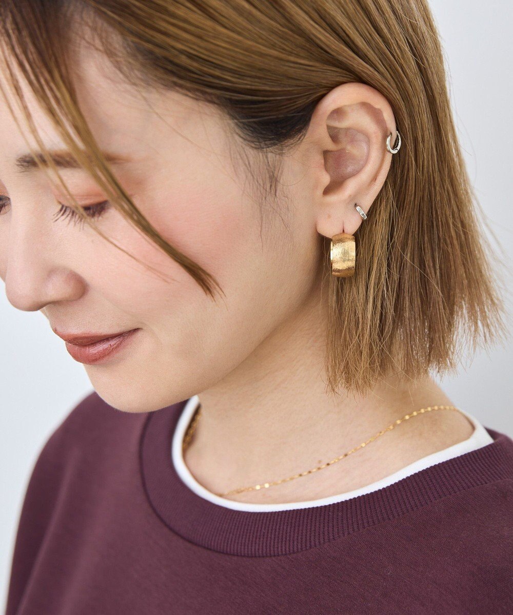 AMERICAN HOLIC ヘアラインフープピアス 