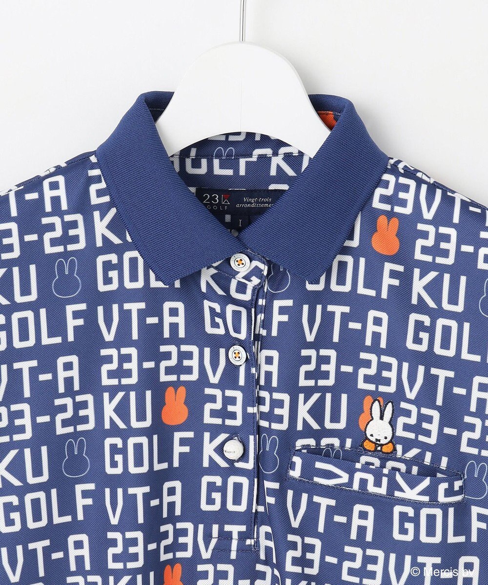 23区GOLF 【WOMEN】【吸水速乾/UVカット】ミッフィーロゴポロシャツ 
