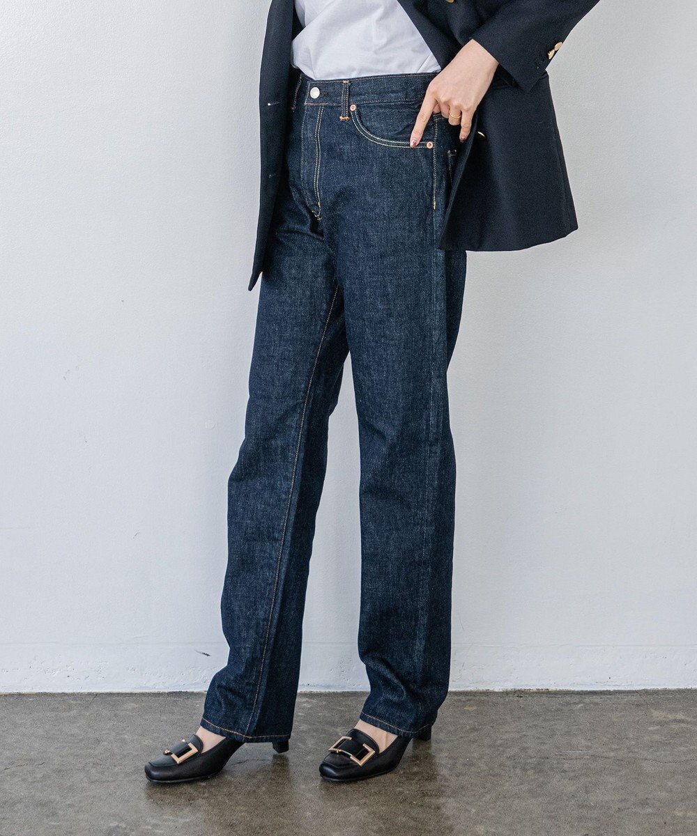 caqu boy`s cutⅡ テーパードストレートデニム ワンウォッシュ 