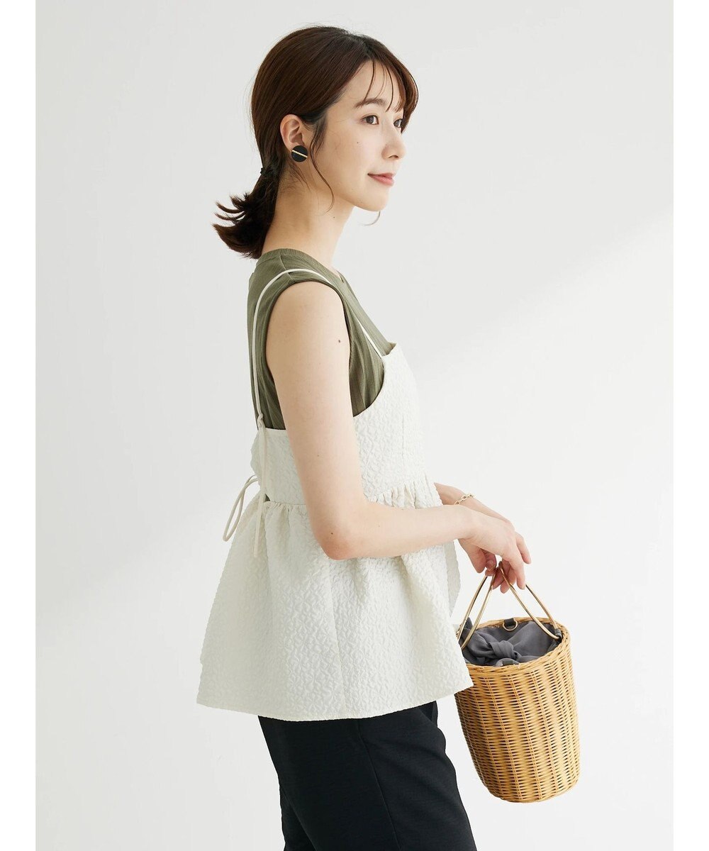 Green Parks ・ＥＬＥＮＣＡＲＥ　ＤＵＥ　フクレジャカードキャミソール 