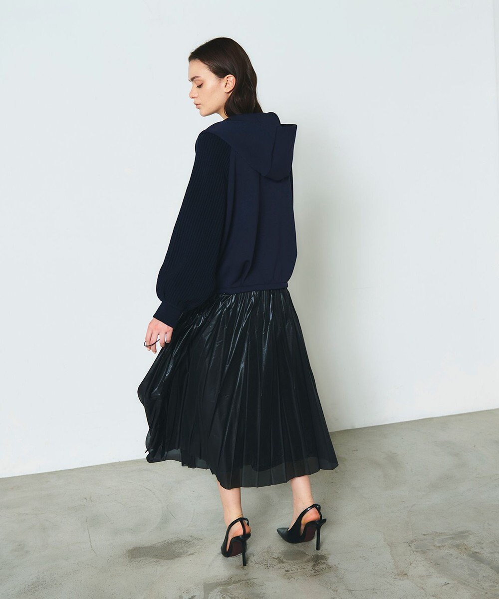 GRACE CONTINENTAL ニットコンビパーカー 