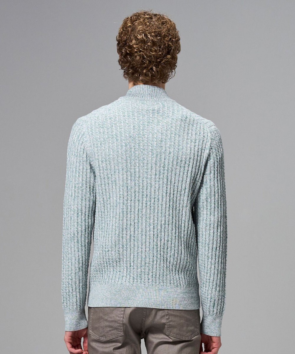 JOSEPH HOMME 【新柄】シルクバルキー　ハイネックジップアップニット 