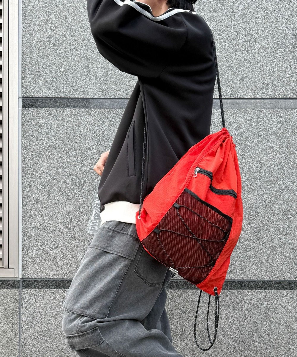 WEGO 【ユニセックス着用ITEM】コードデザインナップサック 