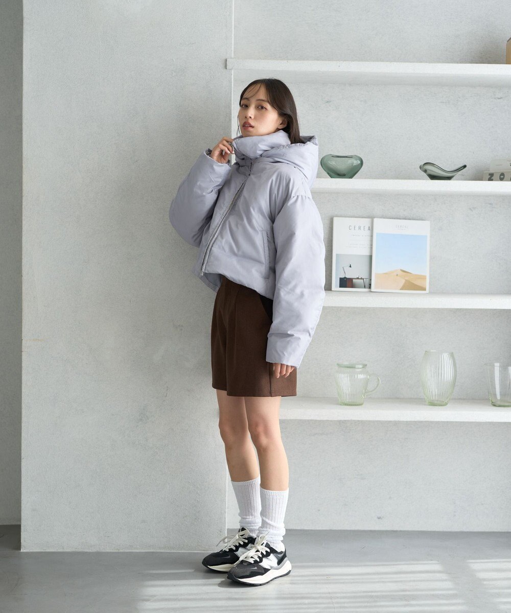 earth music&ecology 2wayパファー ショートブルゾン 