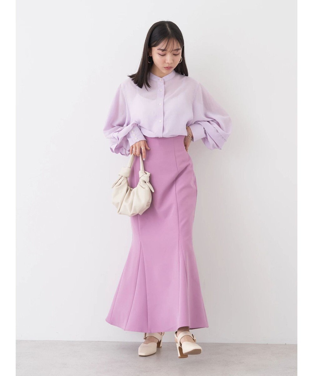 earth music&ecology ボリュームタック袖ブラウス 