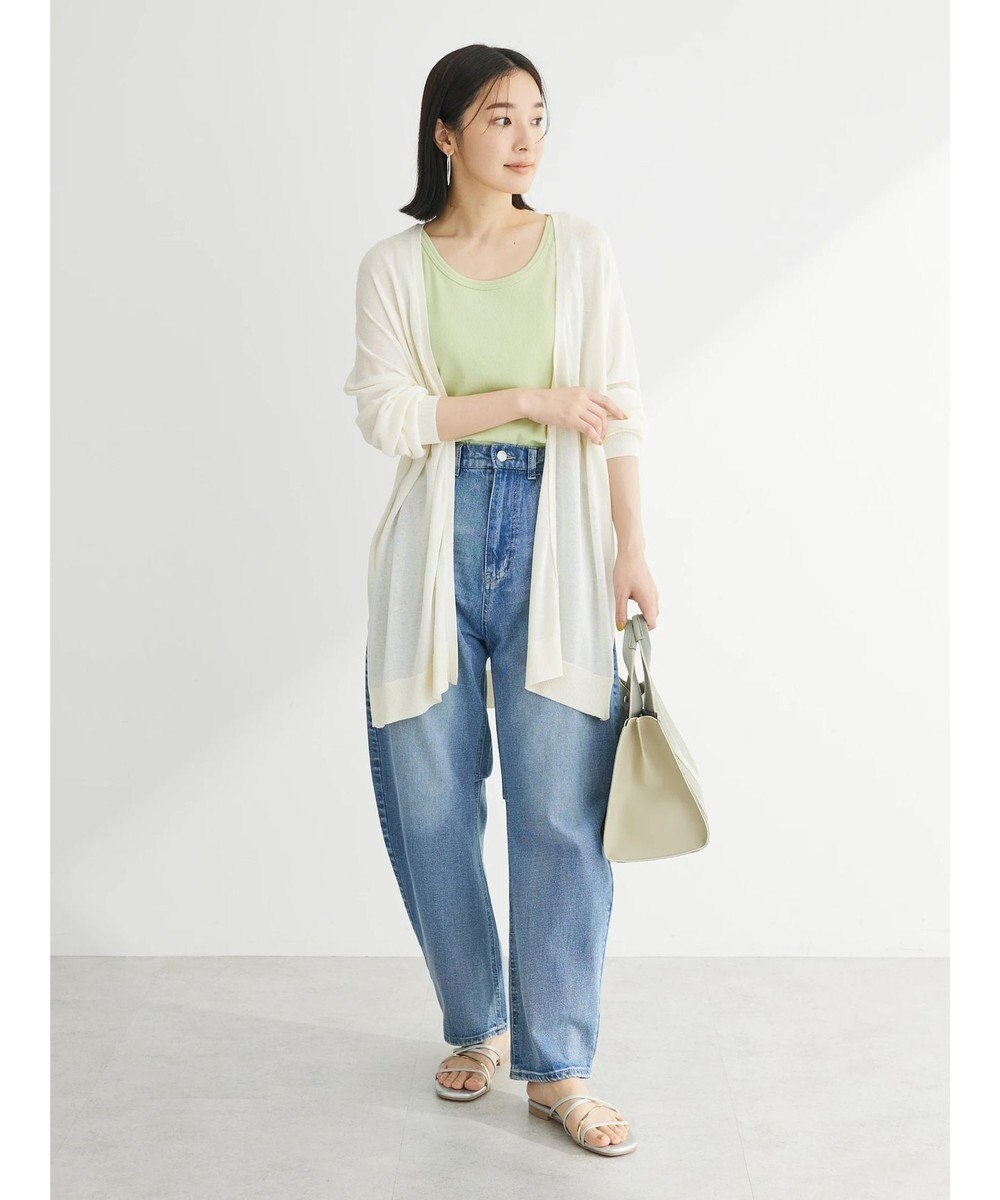 Green Parks 推しニット　ゆったりミドル丈カーディガン 