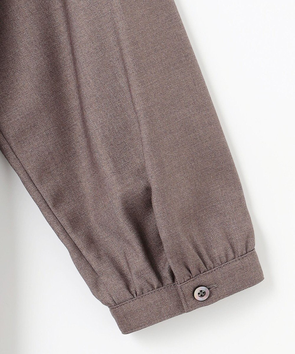 J.PRESS LADIES L 【洗える】T/Rウォッシャブルギャバ バンドカラー ワンピース 